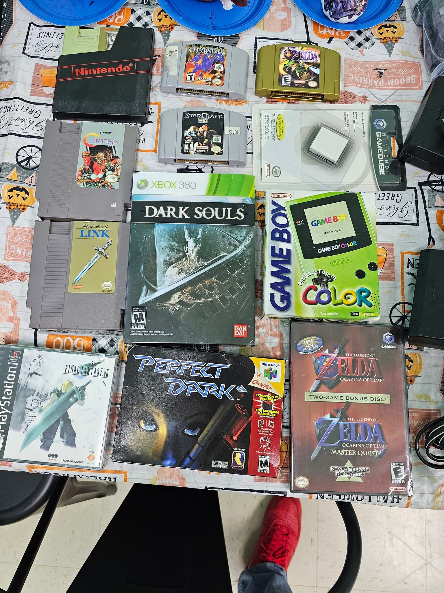 Picture of some of games available for purchase and trade-in at GR's entertainmen yard