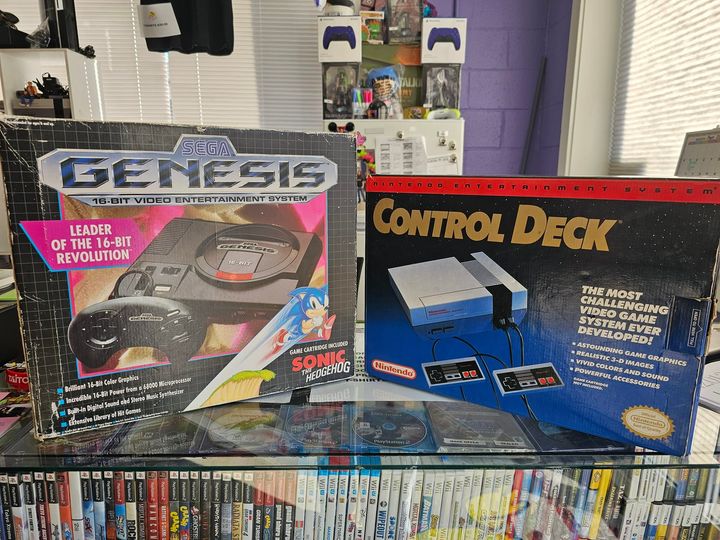 Another picture of some of games available for purchase and trade-in at GR's entertainmen yard