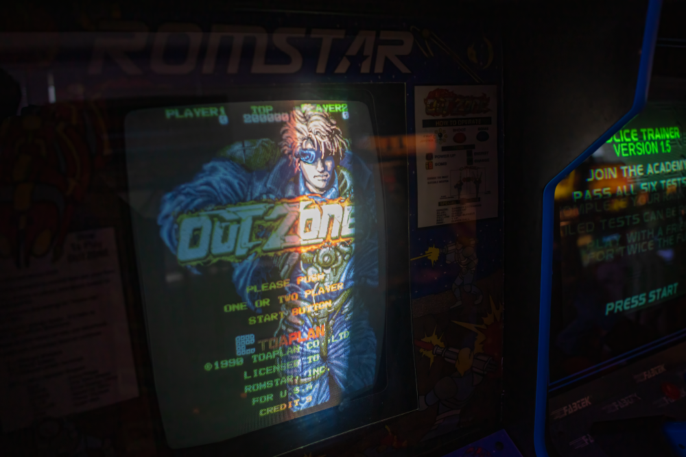 Picture of Naomi hardware running in Astro City arcade cabinet at 6R's entertainment yard